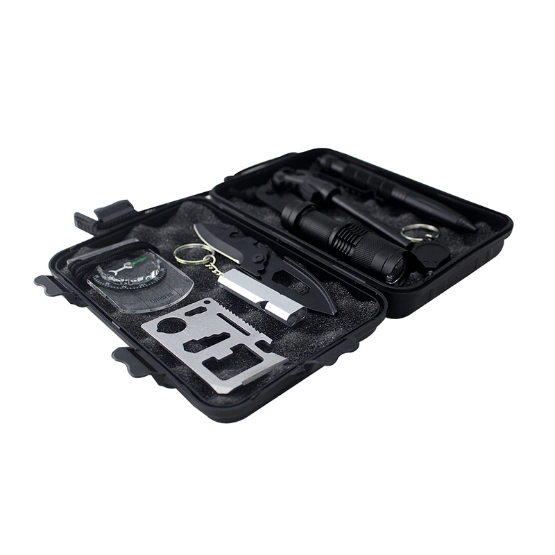 Outdoor survived emergency kit（9 in 1）