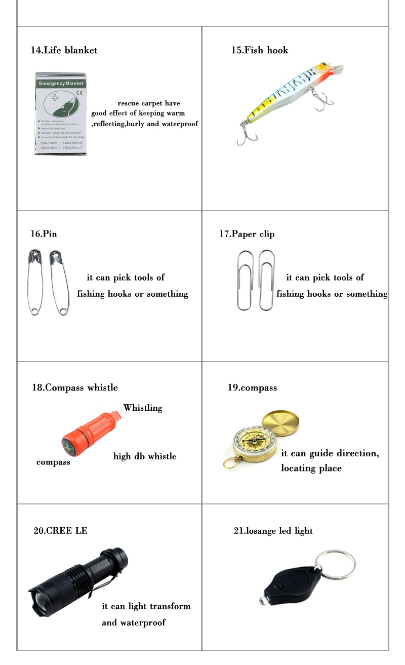 Multifunction emergency box（10 in 1）